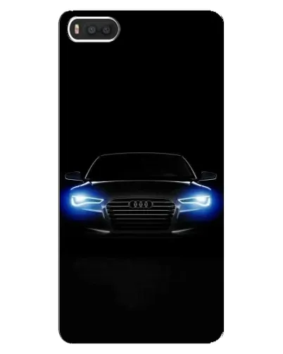 Чехол для Xiaomi Mi8 с картинкой «Audi в неоне»