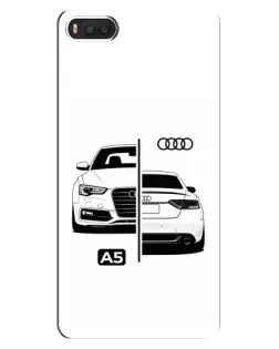 Чехол для Xiaomi Mi8 с картинкой «Audi — контрастный дизайн»