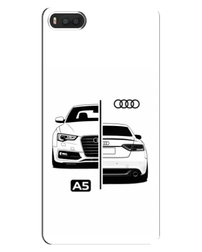 Чехол для Xiaomi Mi8 с картинкой «Audi — контрастный дизайн»