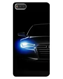 Чехол для Xiaomi Mi8 с картинкой «Неоновый взгляд Audi»
