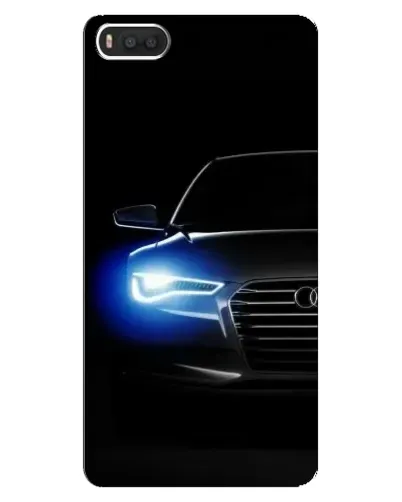 Чехол для Xiaomi Mi8 с картинкой «Неоновый взгляд Audi»