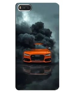 Чехол для Xiaomi Mi8 с картинкой «Audi в облаках дыма»