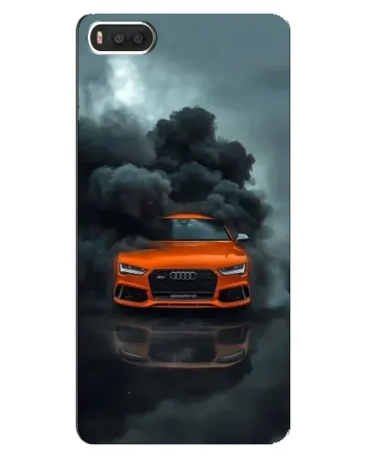 Чехол для Xiaomi Mi8 с картинкой «Audi в облаках дыма»