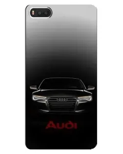 Чехол для Xiaomi Mi8 с картинкой «Audi — градиентный контур»