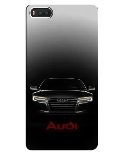 Чехол для Xiaomi Mi8 с картинкой «Audi — градиентный контур»