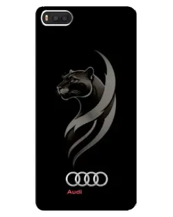 Чехол для Xiaomi Mi8 с картинкой «Графика — пантера и Audi»