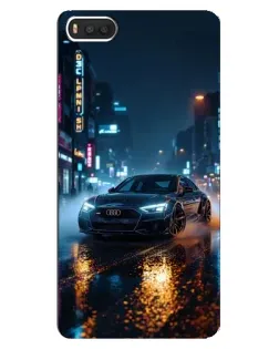 Чехол для Xiaomi Mi8 с картинкой «Ночной город и Audi»