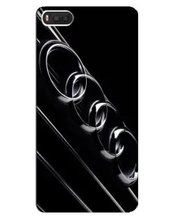 Чехол для Xiaomi Mi8 с картинкой «Audi — абстрактные кольца»