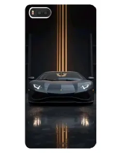 Чехол для Xiaomi Mi8 с картинкой «Lamborghini золотые линии»