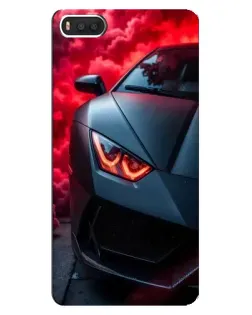 Чехол для Xiaomi Mi8 с картинкой «Lamborghini красное сияние»