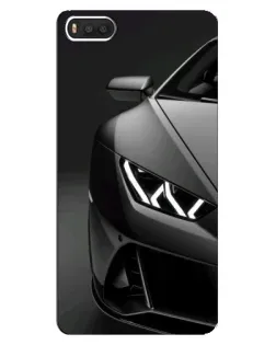 Чехол для Xiaomi Mi8 с картинкой «Lamborghini фары детализация»