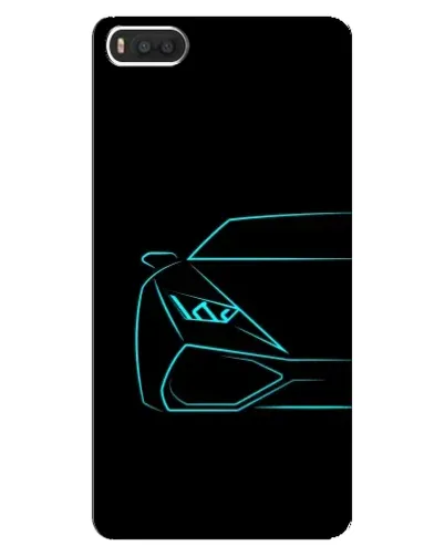 Чехол для Xiaomi Mi8 с картинкой «Голубой силуэт Lamborghini» Чехол для Xiaomi Mi8 с картинкой «Голубой силуэт Lamborghini»