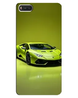 Чехол для Xiaomi Mi8 с картинкой «Салатовый Lamborghini Huracan»