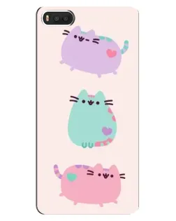 Чехол для Xiaomi Mi8 с картинкой «Pusheen трио» Чехол для Xiaomi Mi8 с картинкой «Pusheen трио»