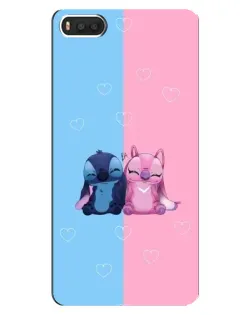 Чехол для Xiaomi Mi8 с картинкой «Stitch и Angel Love»