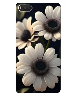 Чехол для Xiaomi Mi8 с картинкой «Белые маргаритки макро»
