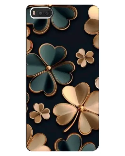 Чехол для Xiaomi Mi8 с картинкой «Клевер в золоте»