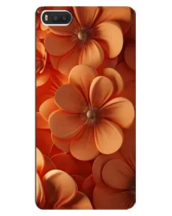 Чехол для Xiaomi Mi8 с картинкой «Оранжевый макро цветок»
