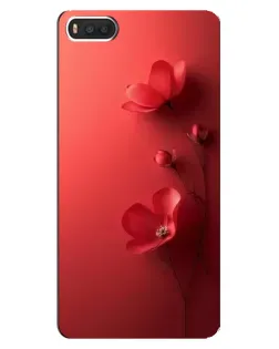 Чехол для Xiaomi Mi8 с картинкой «Маковые соцветия»