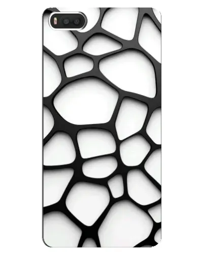 Чохол для Xiaomi Mi8 з картинкою «Біла об'ємна сітка»