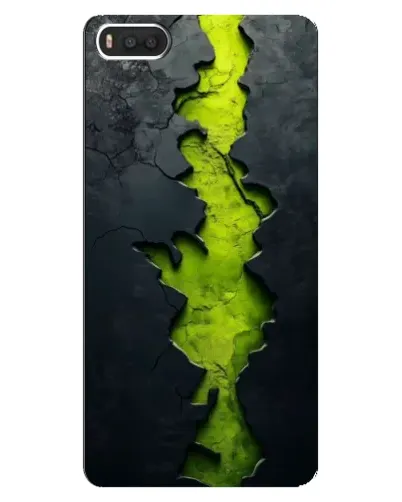 Чохол для Xiaomi Mi8 з картинкою «Салатовий розлом скелі»