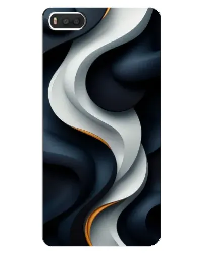 Чохол для Xiaomi Mi8 з картинкою «Об'ємні чорно-білі стрічки»