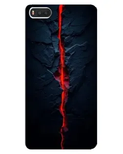 Чохол для Xiaomi Mi8 з картинкою «Червона лавова тріщина»