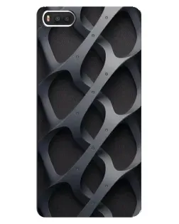 Чохол для Xiaomi Mi8 з картинкою «Об'ємне сіре плетіння»