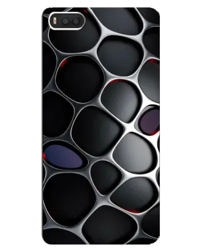 Чохол для Xiaomi Mi8 з картинкою «Об'ємна темна решітка»