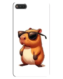 Чехол для Xiaomi Mi8 с картинкой «Капибара в очках»