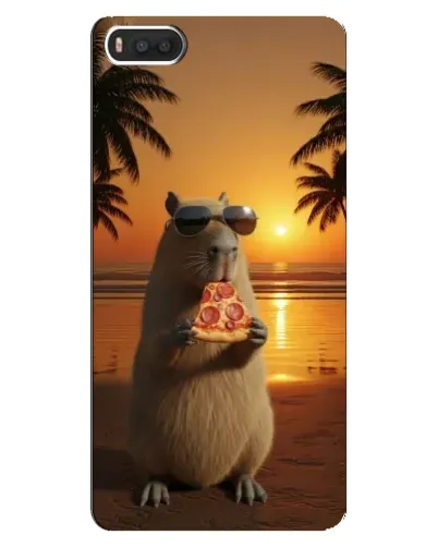 Чехол для Xiaomi Mi8 с картинкой «Капибара с пиццей» Чехол для Xiaomi Mi8 с картинкой «Капибара с пиццей»