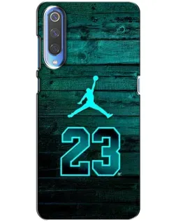 Чехол для Xiaomi Mi 9 с картинкой «Jordan Cyan 23»