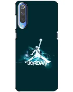Чехол для Xiaomi Mi 9 с картинкой «Jordan Blue Fire»