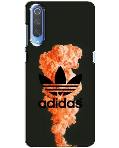 Чехол для Xiaomi Mi 9 с картинкой «Оранжевый дым Adidas»