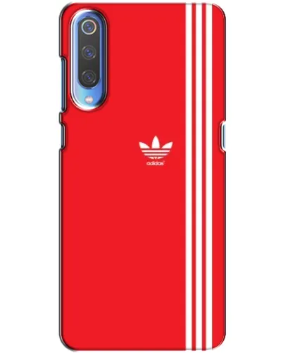 Чехол для Xiaomi Mi 9 с картинкой «Красный минимализм Adidas»