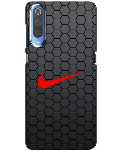 Чехол для Xiaomi Mi 9 с картинкой «Nike — карбоновая сетка»