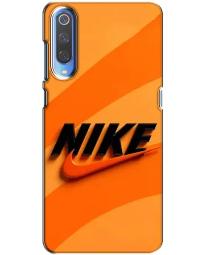 Чехол для Xiaomi Mi 9 с картинкой «Оранжевый драйв Nike»