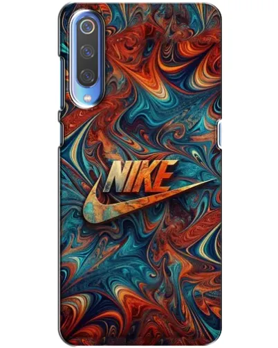 Чехол для Xiaomi Mi 9 с картинкой «Nike в абстракции»
