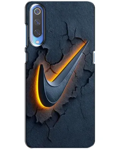Чехол для Xiaomi Mi 9 с картинкой «Объемный логотип Найк»