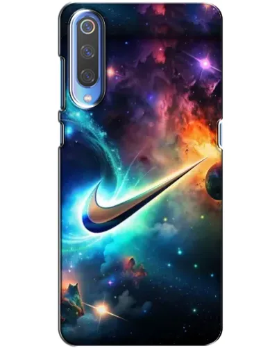 Чехол для Xiaomi Mi 9 с картинкой «Космический Nike Swoosh»