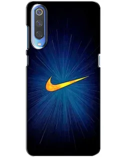 Чехол для Xiaomi Mi 9 с картинкой «Синий пульс Nike»