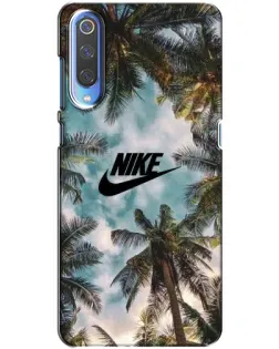 Чехол для Xiaomi Mi 9 с картинкой «Тропический принт Nike»