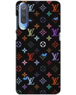 Чехол для Xiaomi Mi 9 с картинкой «Цветная монограмма LV»