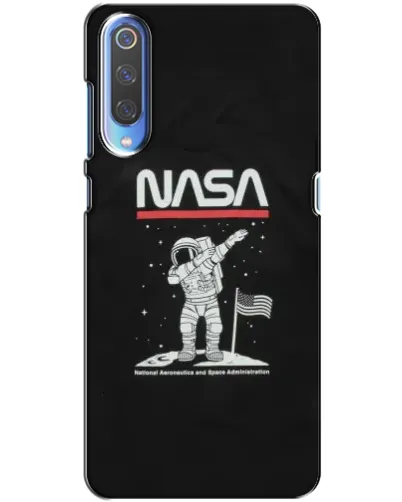 Чехол для Xiaomi Mi 9 с картинкой «NASA — шагаем по Луне»