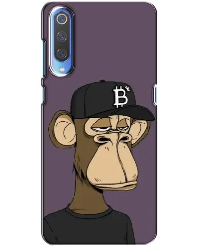 Чехол для Xiaomi Mi 9 с картинкой «Bored Ape в кепке»