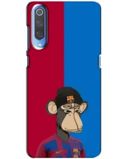 Чехол для Xiaomi Mi 9 с картинкой «Bored Ape — фанат Барсы»