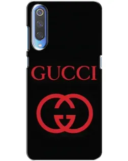 Чехол для Xiaomi Mi 9 с картинкой «Gucci — красный логотип»