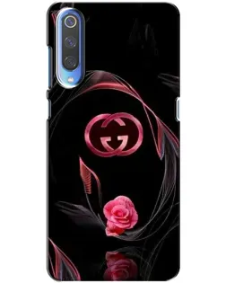 Чехол для Xiaomi Mi 9 с картинкой «Gucci — неоновая роза»