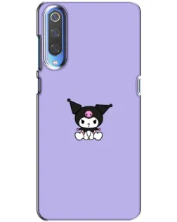 Чехол для Xiaomi Mi 9 с картинкой «Kuromi — фиолетовый минимализм»