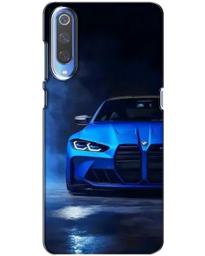 Чехол для Xiaomi Mi 9 с картинкой «Голубая BMW M4» Чехол для Xiaomi Mi 9 с картинкой «Голубая BMW M4»